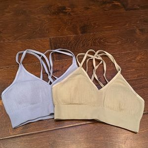 TWO Aerie XS bras